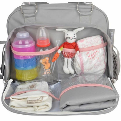 Diaper Changing Bag Baby on Board Baby girl Grey - Little Baby Shop