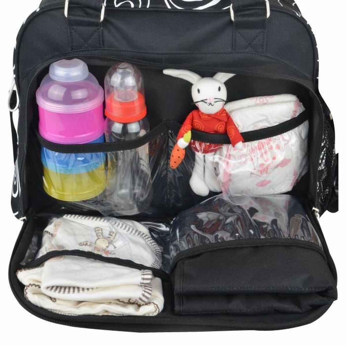 Diaper Changing Bag Baby on Board Black - Little Baby Shop