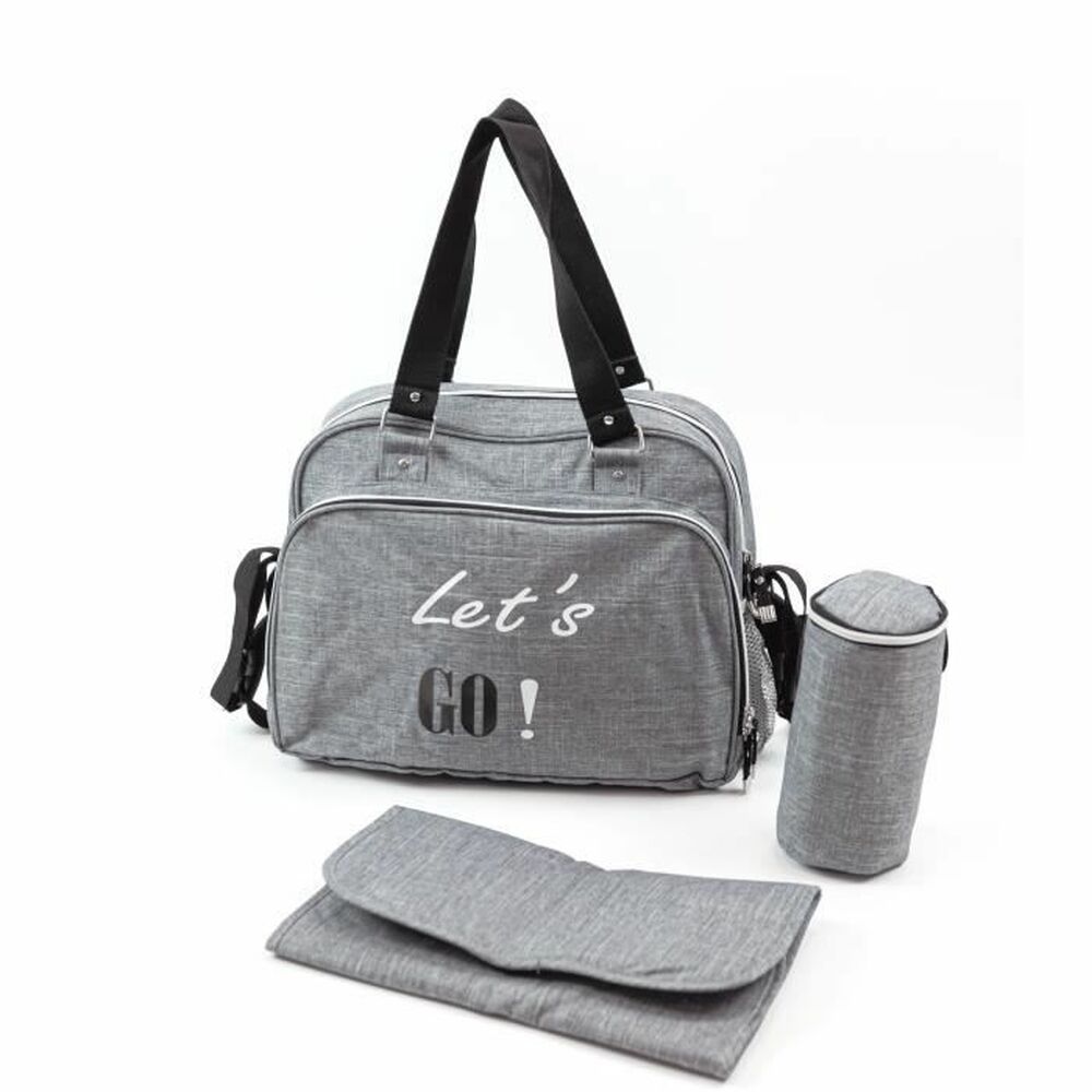 Diaper Changing Bag Baby on Board SIMPLY Lets'Go Grey - Little Baby Shop