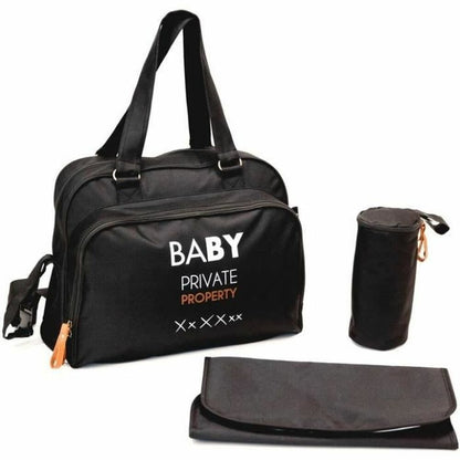Diaper Changing Bag Baby on Board Simply Black - Little Baby Shop