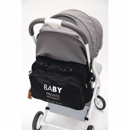Diaper Changing Bag Baby on Board Simply Black - Little Baby Shop