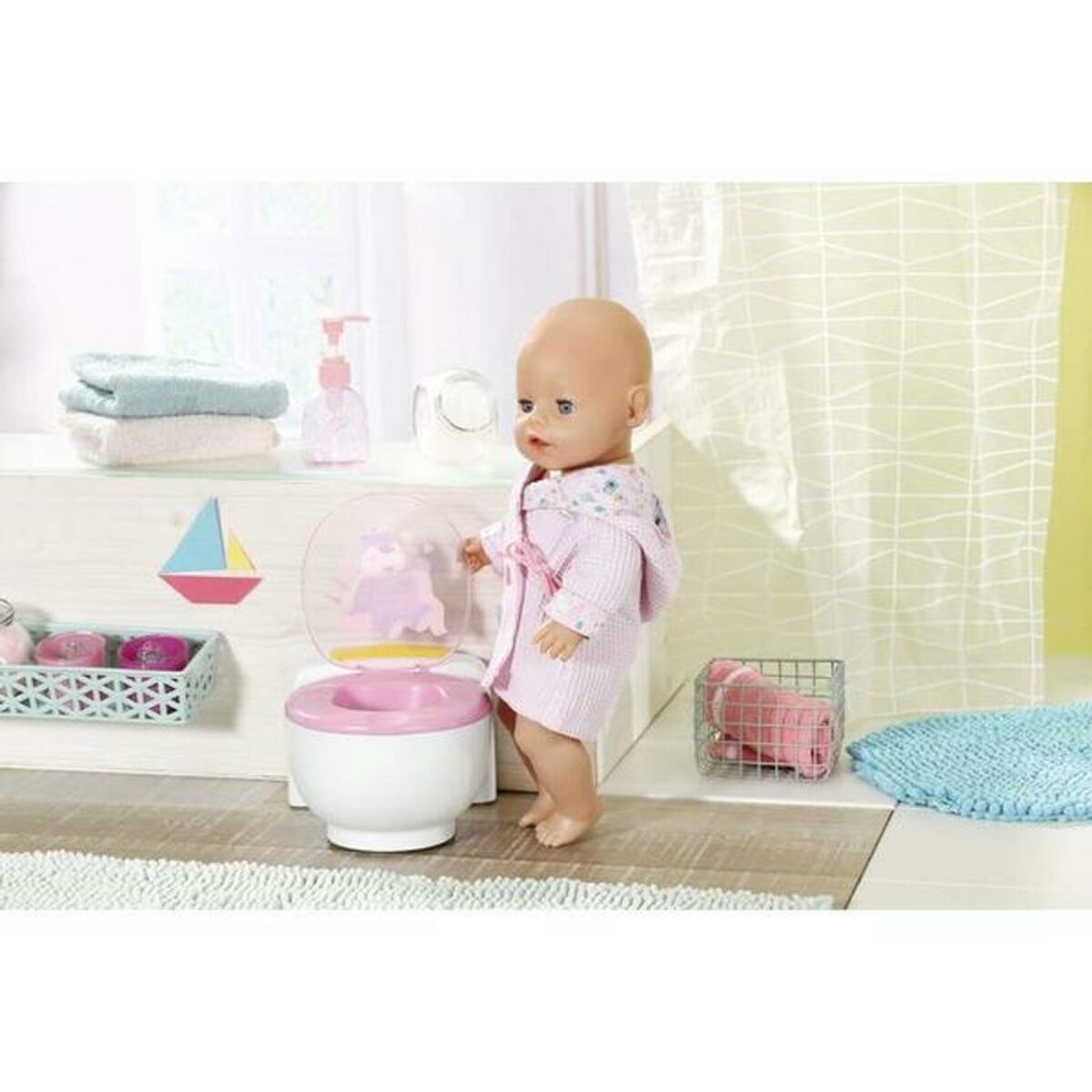 Dolls Accessories Zapf Creation Bath Poo-PooToilet with sound (43 cm) - Little Baby Shop