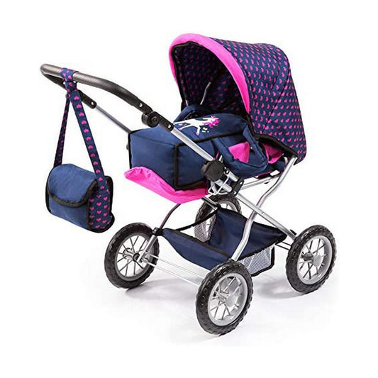 Doll Stroller Reig Big Combi Blue Pink - Little Baby Shop