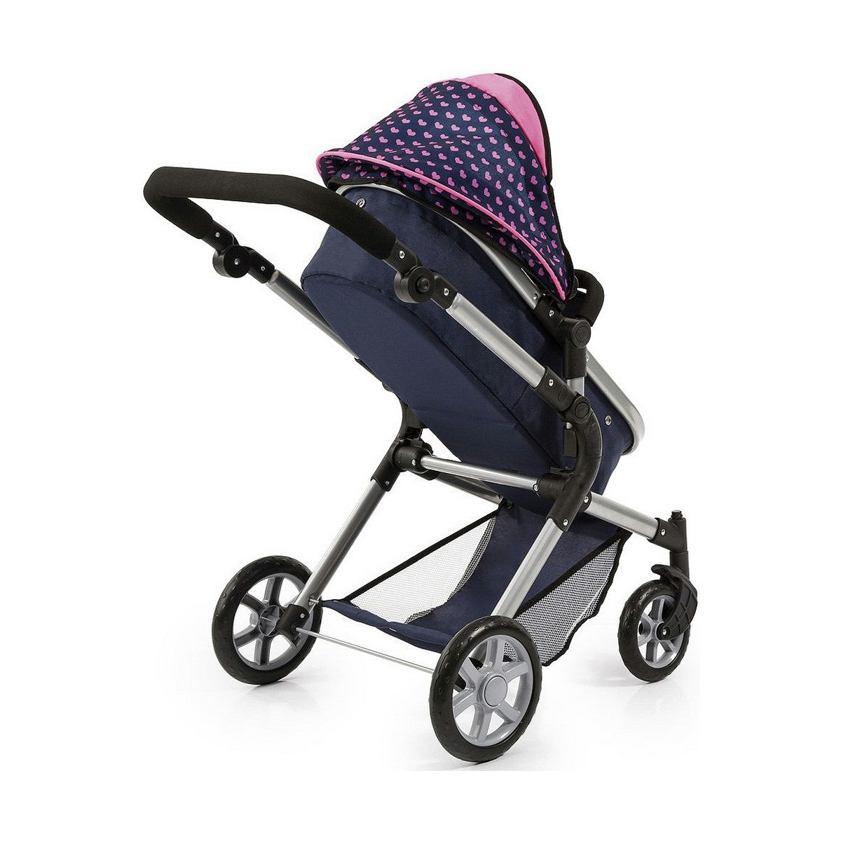 Doll Stroller Reig Combi Neo Pro Navy Blue 63 cm - Little Baby Shop