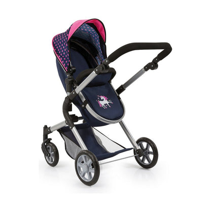 Doll Stroller Reig Combi Neo Pro Navy Blue 63 cm - Little Baby Shop