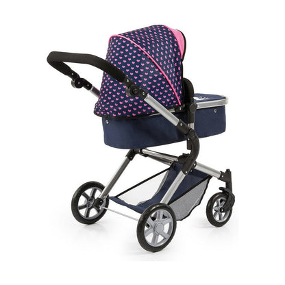 Doll Stroller Reig Combi Neo Pro Navy Blue 63 cm - Little Baby Shop