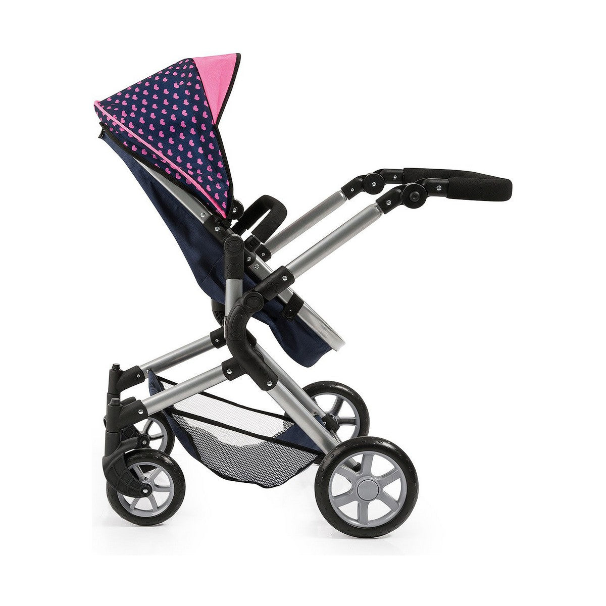 Doll Stroller Reig Combi Neo Pro Navy Blue 63 cm - Little Baby Shop