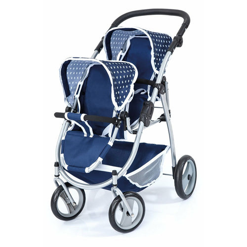 Doll Stroller Reig Tandem Blue 73 x 63 x 46 cm - Little Baby Shop