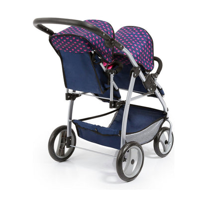 Doll Stroller Reig Navy Blue Twinned - Little Baby Shop