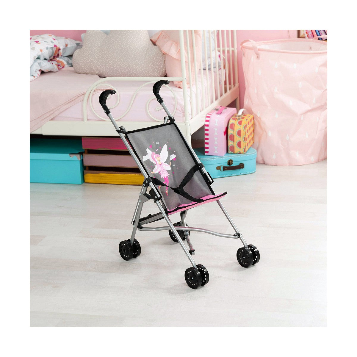 Doll Stroller Reig Umbrella Grey Fairy - Little Baby Shop
