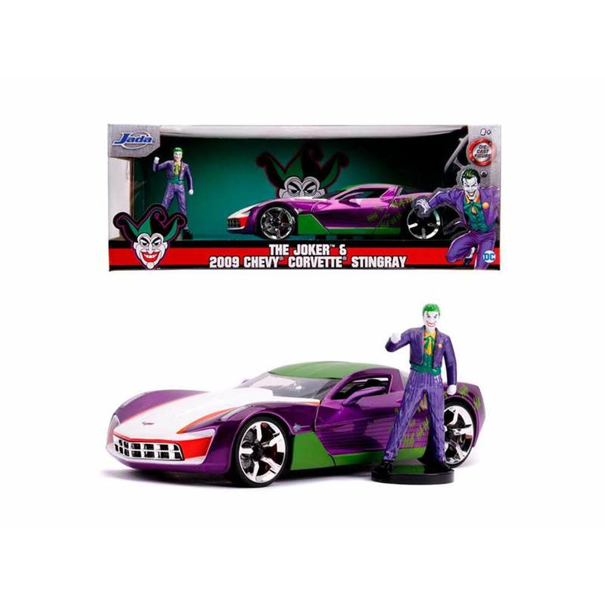 Playset Batman Joker & 2009 Chevy Corvette Stingray - Little Baby Shop