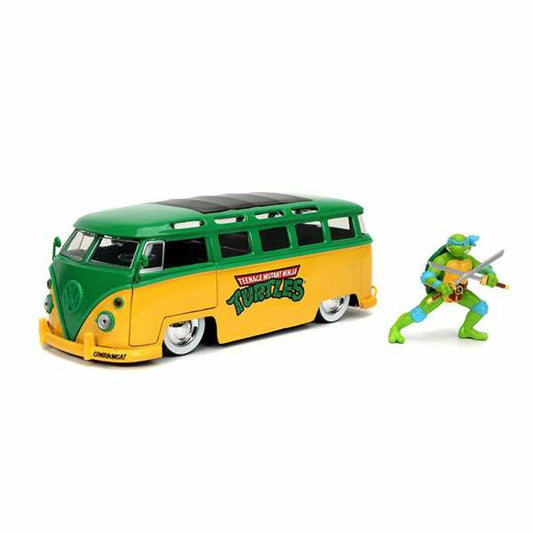 Playset Teenage Mutant Ninja Turtles Leonardo & 1962 Volkswagen Bus 2 Pieces - Little Baby Shop