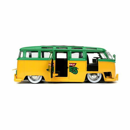 Playset Teenage Mutant Ninja Turtles Leonardo & 1962 Volkswagen Bus 2 Pieces - Little Baby Shop