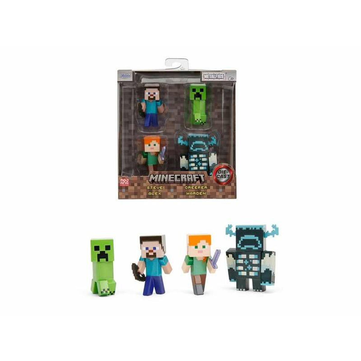 Set of Figures Minecraft 7 cm 4 Pieces - Little Baby Shop