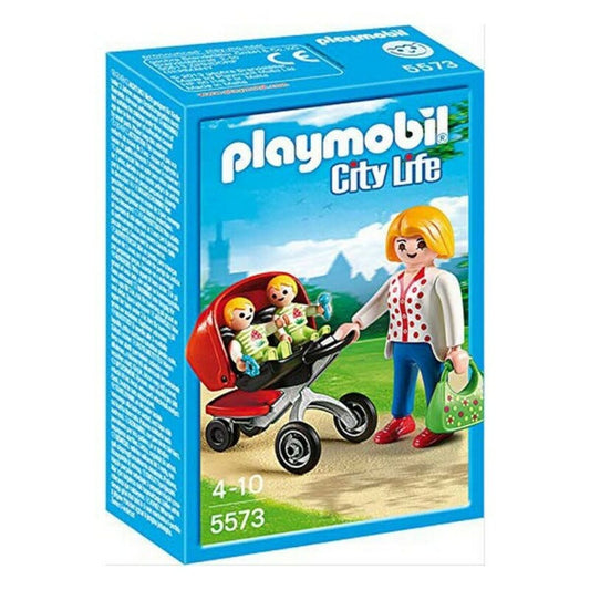 Playset City Life Mama with Twin Cart Playmobil 5573 - Little Baby Shop