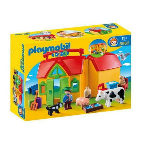 Playset Playmobil 1.2.3 Farm Playmobil (17 pcs) - Little Baby Shop