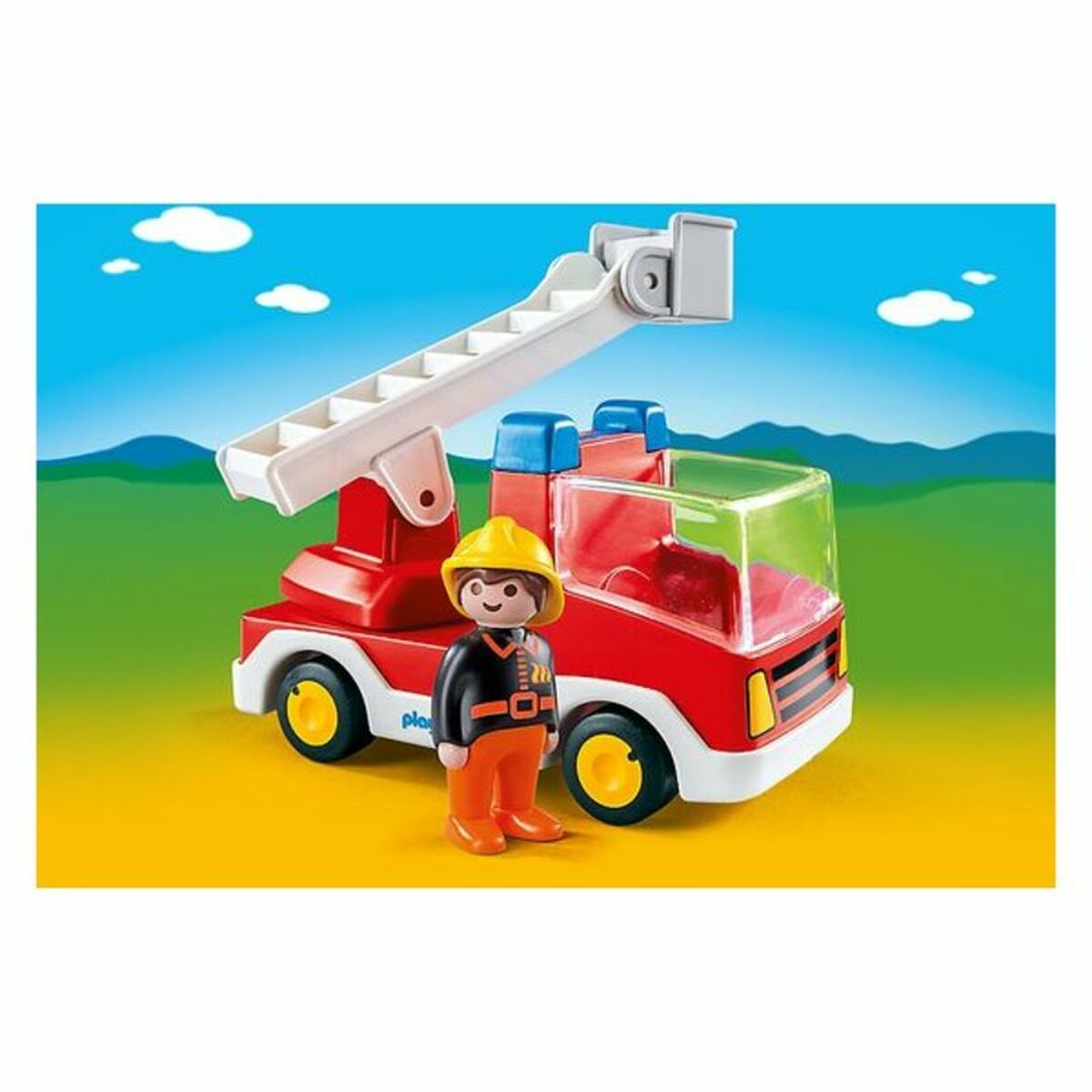 Playset 1.2.3 Fire Truck Playmobil 6967 - Little Baby Shop