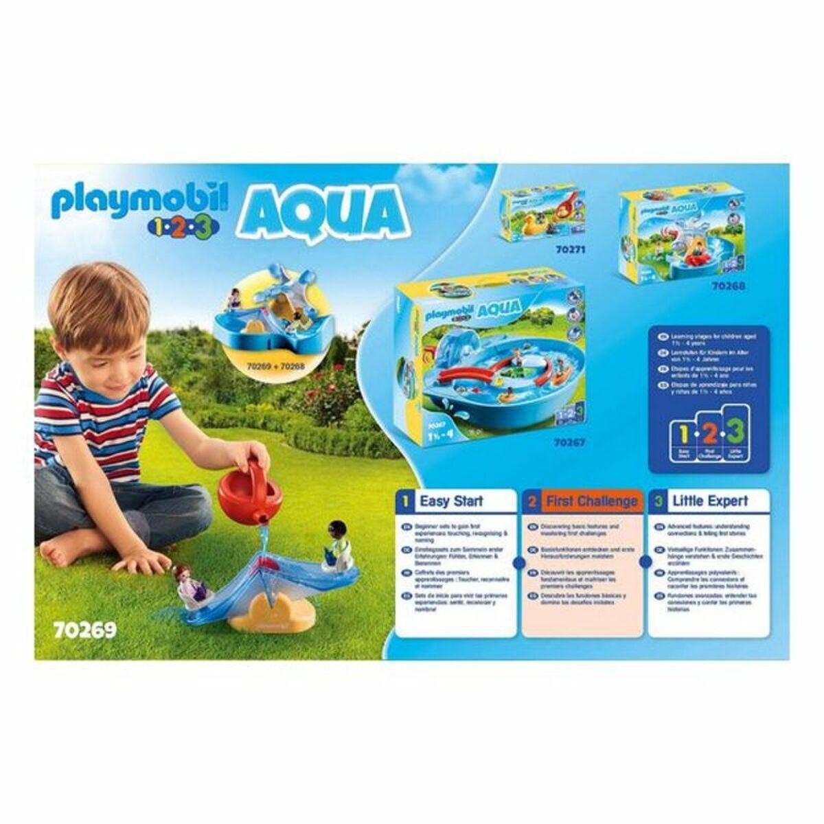 Playset 1,2,3 Water Rocker with Sprinkler Playmobil 70269 ( 7 pcs) - Little Baby Shop