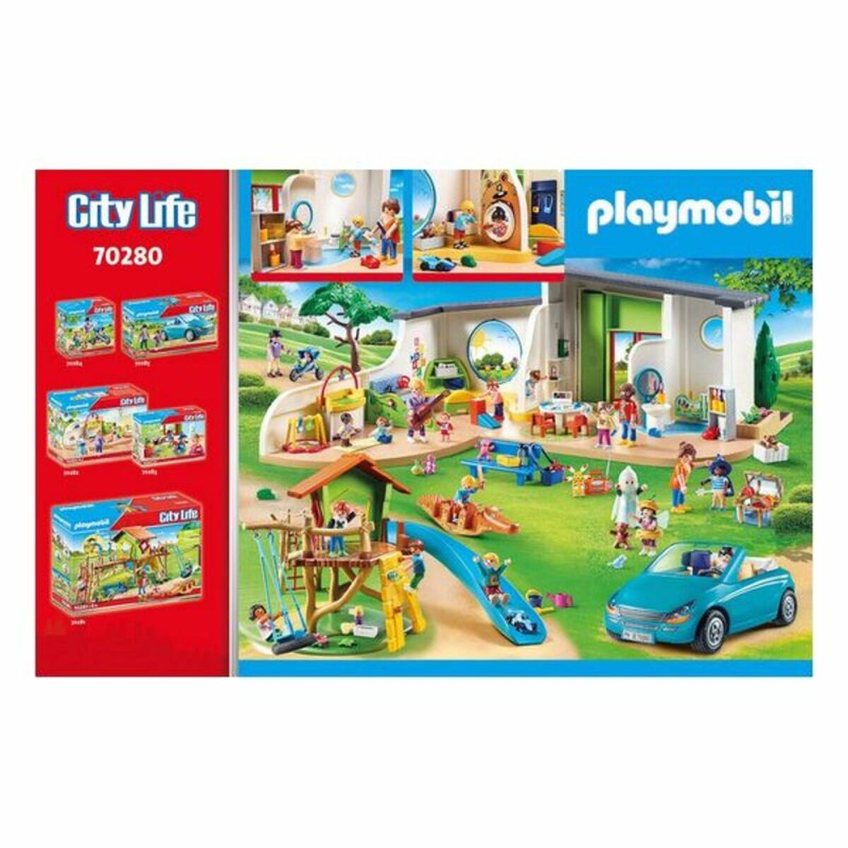 Playset City Life Rainbow Nursery Playmobil 70280 (180 pcs) - Little Baby Shop