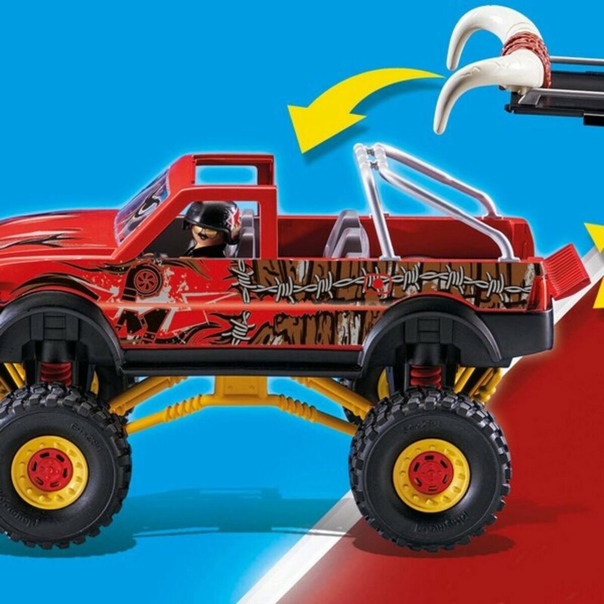 Monster Truck Horned Playmobil 70549 (57 pcs) - Little Baby Shop