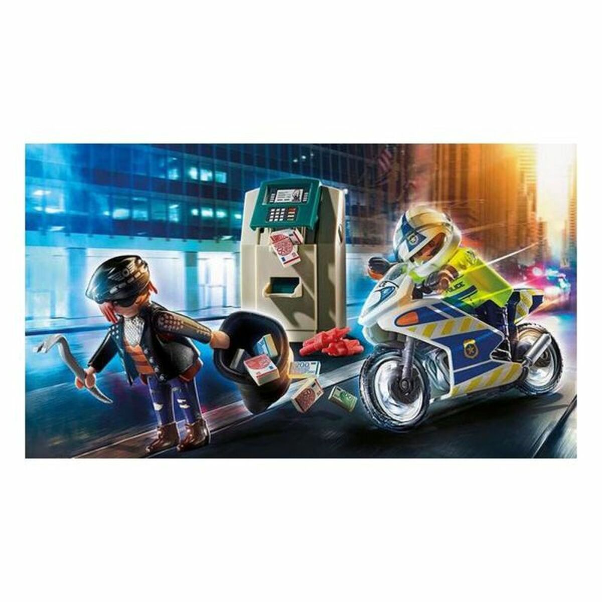 Playset City Action Police Motorbike Playmobil 70572 32 Pieces (32 pcs) - Little Baby Shop