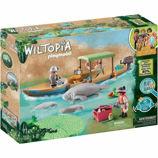 Playset Playmobil 71010 Wiltopia Barco - Little Baby Shop