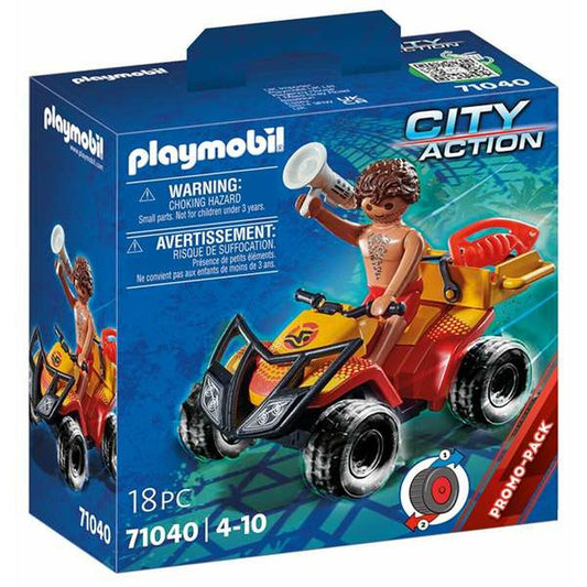 Playset Playmobil City Action Rescue Quad  18 Pieces 71040 - Little Baby Shop