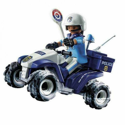 Vehicle Playset Playmobil Speed Quad City Action 71092 Police Officer (21 pcs) - Little Baby Shop