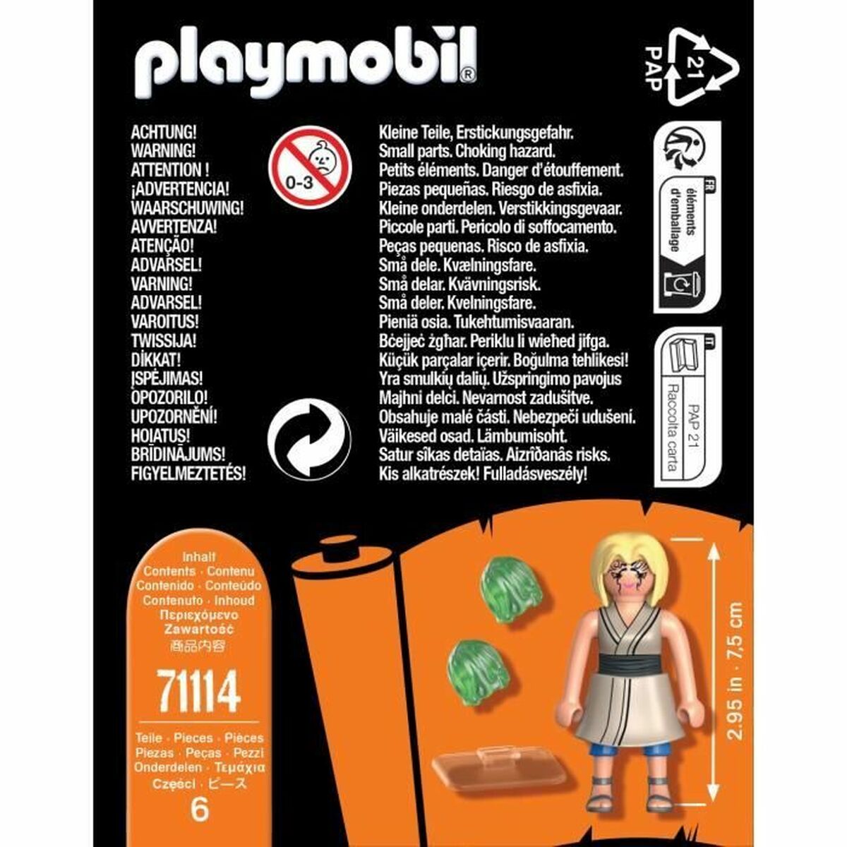 Playset Playmobil Natuto Shippuden: Tsunade 71114 6 Pieces - Little Baby Shop