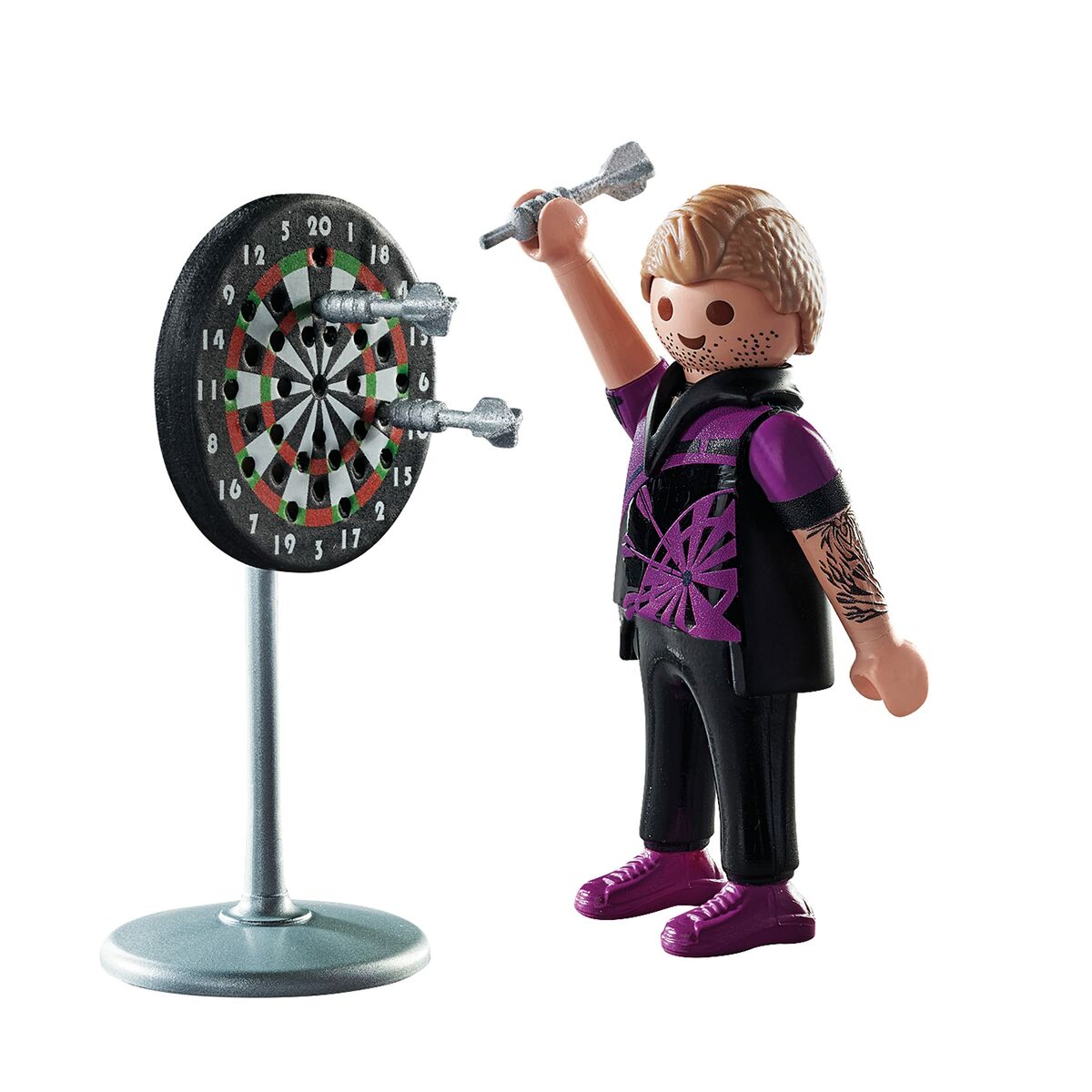 Playset Playmobil 71165 Darts Player 6 Pieces - Little Baby Shop