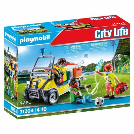 Vehicle Playset Playmobil 71204 Footballer 42 Pieces - Little Baby Shop