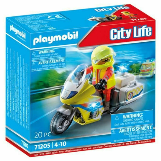 Vehicle Playset Playmobil 71205 Motorcycle 20 Pieces - Little Baby Shop