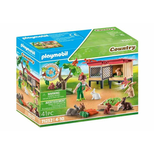 Playset Playmobil 71252 Country Rabbit Hutch 41 Pieces - Little Baby Shop