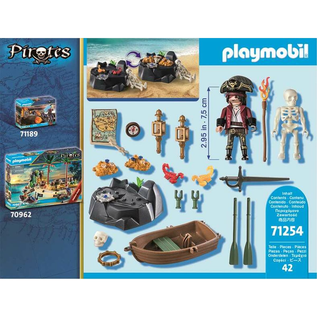 Playset Playmobil 71254 Pirates 42 Pieces - Little Baby Shop