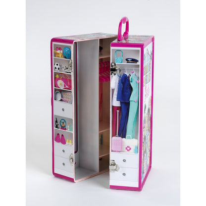 Wardrobe Barbie Cabinet Briefcase - Little Baby Shop