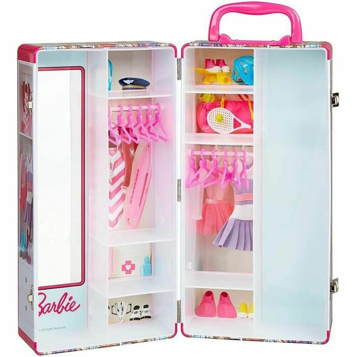 Wardrobe Barbie Cabinet Briefcase - Little Baby Shop