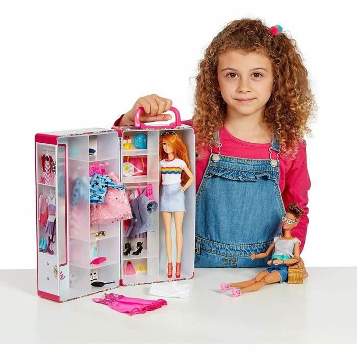 Wardrobe Barbie Cabinet Briefcase - Little Baby Shop