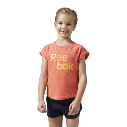 Children's Sports Outfit Reebok G ES SS Orange - Little Baby Shop