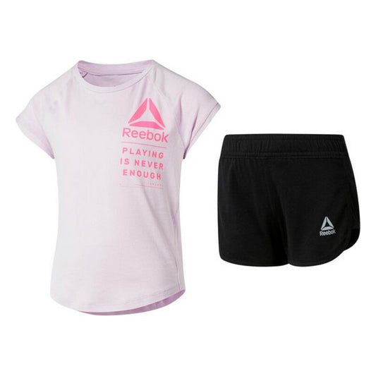 Children's Sports Outfit Reebok G ES SS MONGLW BABY Pink - Little Baby Shop