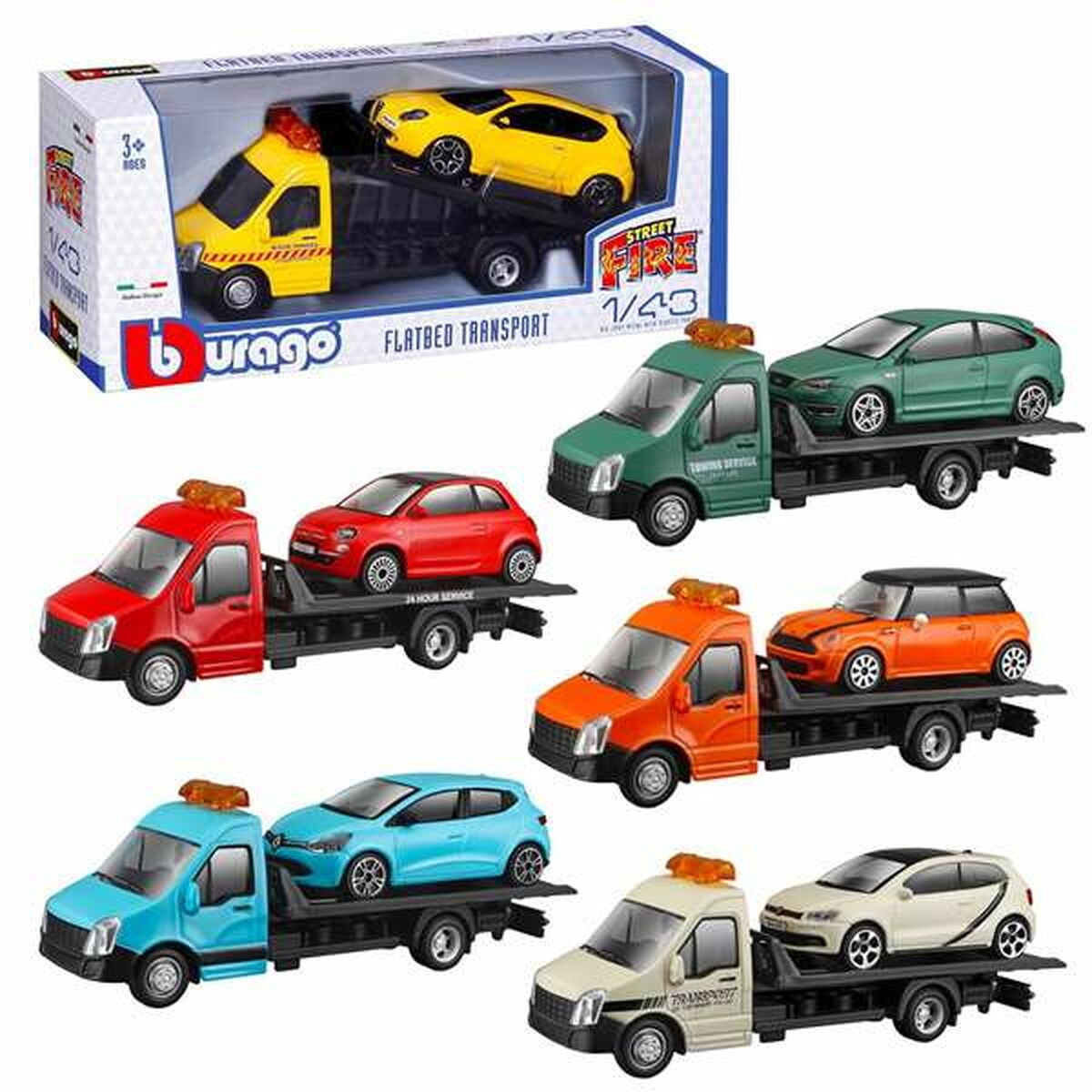 Vehicle Carrier Truck Bburago - Little Baby Shop