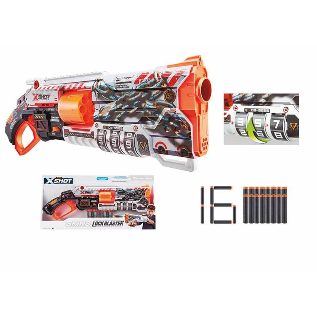 Dart Gun Skins X-Shot Lock Blaster 54 x 17 x 4 cm - Little Baby Shop