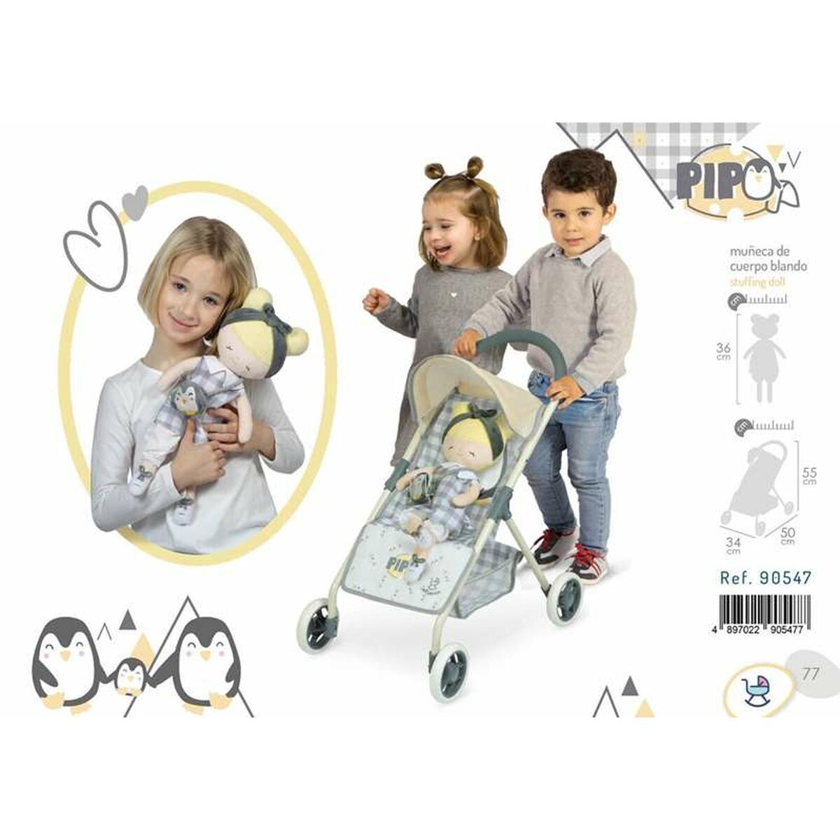 Doll Stroller Decuevas 34 x 50 x 55 cm - Little Baby Shop