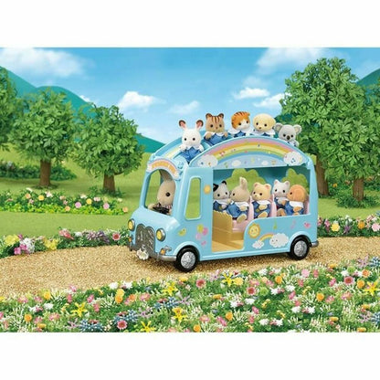 Dolls   Sylvanian Families 5317 The Rainbow Bus - Little Baby Shop