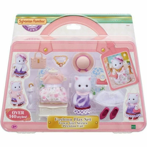 Jointed Figures Sylvanian Families The Fashion Suitcase And Big Sister Persian Cat - Little Baby Shop