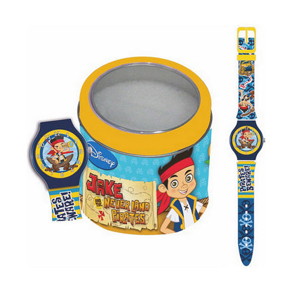 Infant's Watch Cartoon JAKE THE PIRATE - TIN BOX (Ø 33 mm) - Little Baby Shop