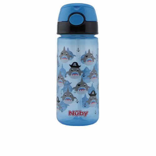 Training Glass Nûby Taza Shark 540 ml Blue - Little Baby Shop