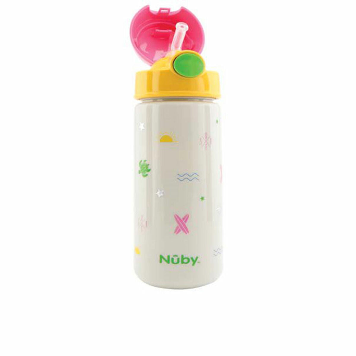 Training Glass Nûby Taza Surf 540 ml Pink - Little Baby Shop