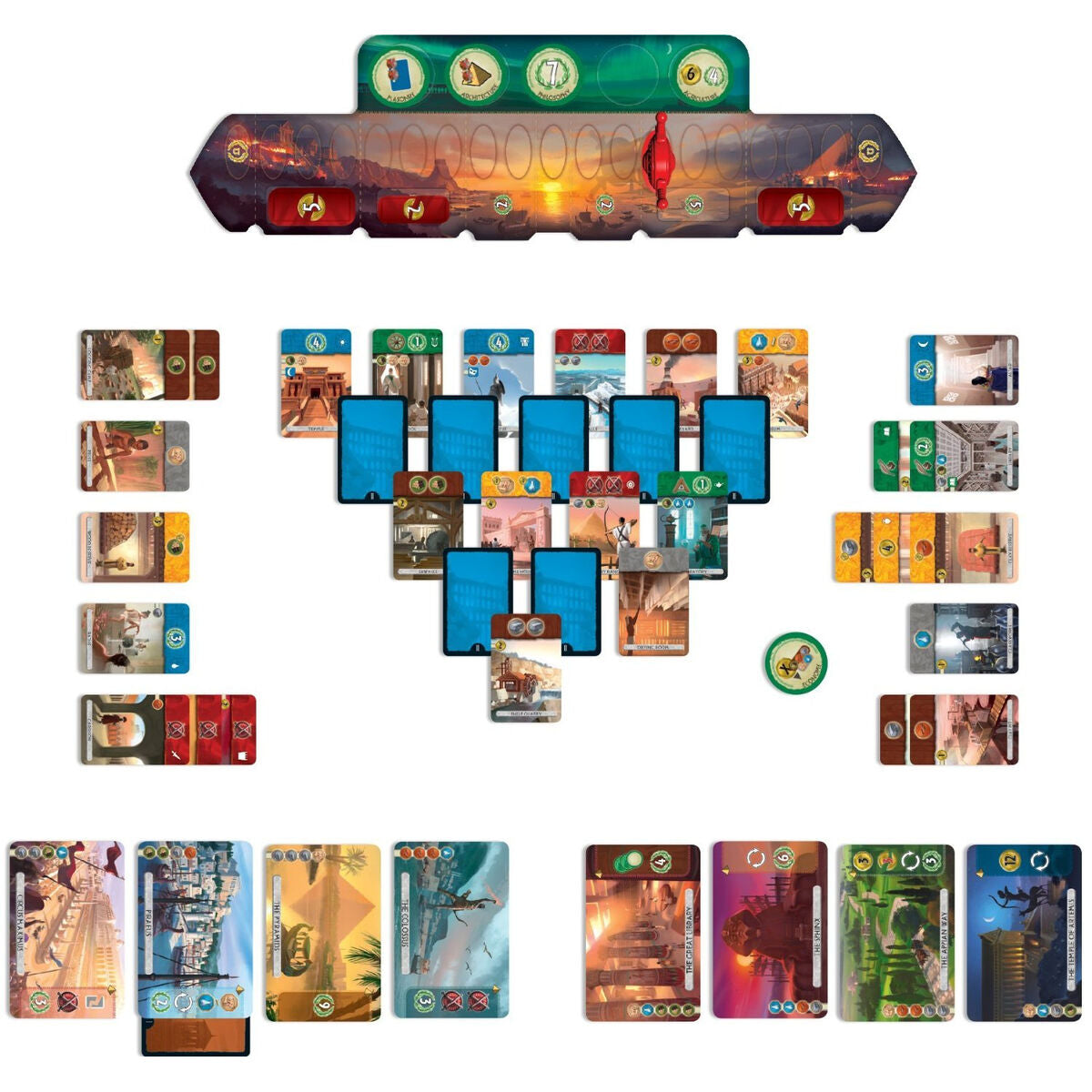 Board game Asmodee 7Wonders Duel (FR) - Little Baby Shop