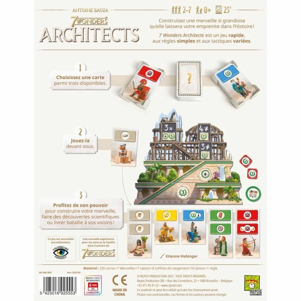 Board game Asmodee 7 Wonders: Architects (FR) - Little Baby Shop