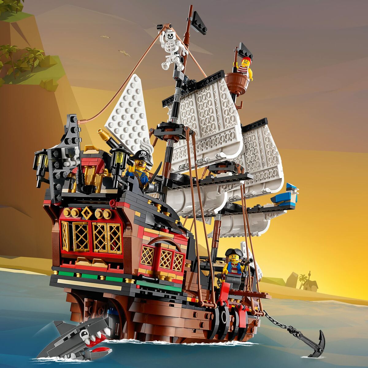 Vehicle Playset   Lego Creator 31109 Pirate Ship         3-in-1 1260 Pieces - Little Baby Shop